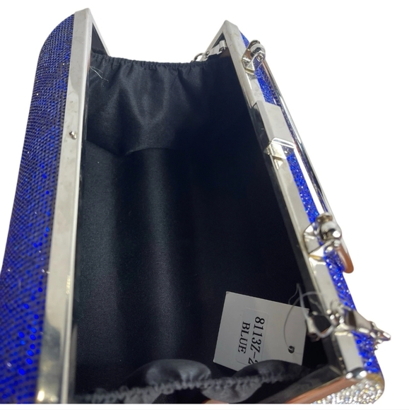 Pepsi Blue Rhinestone Clutch Bag - Picture 6 of 11